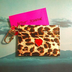 NWT ❤️ Betsey Johnson Leopard Card Case